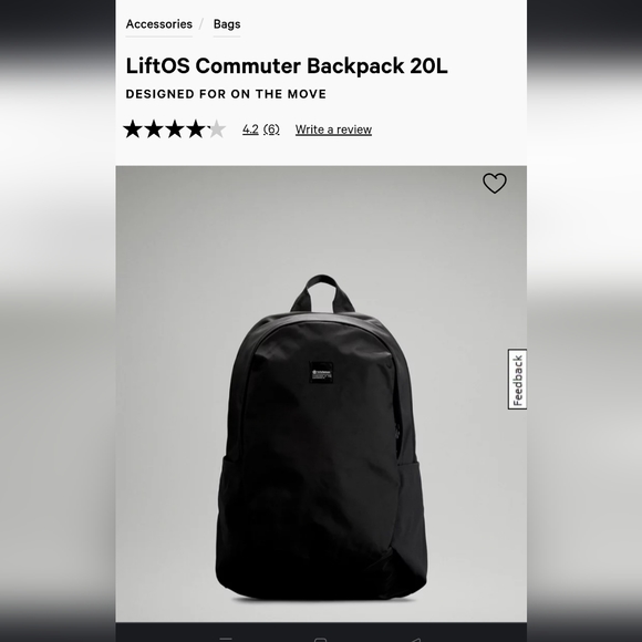 Lululemon liftOS backpack - Picture 1 of 5